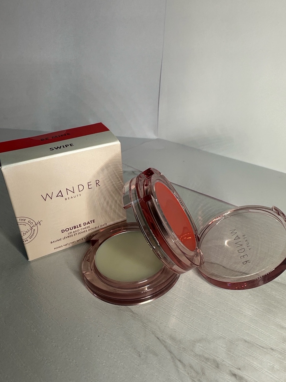 Wander Beauty Double Date Lip + Cheek Tint - Coral Orange